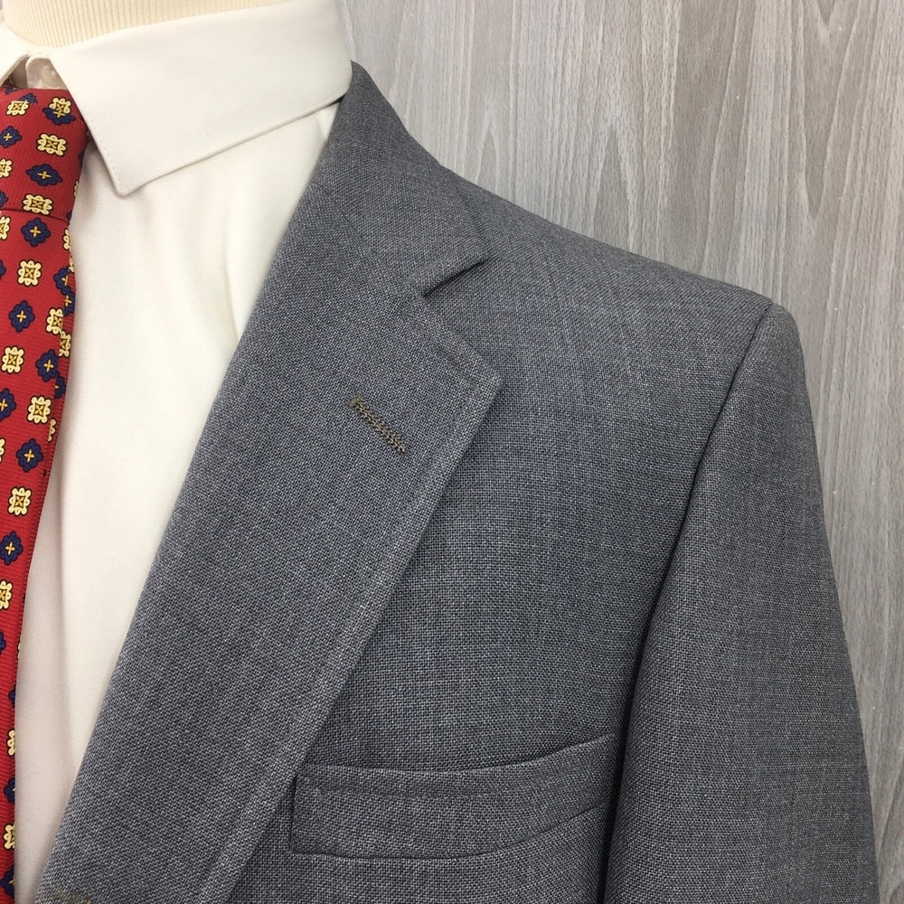 JOHN WEITZ Men's‎ Blue Blazer Sport Coat Suit SZ 44L Gold Buttons